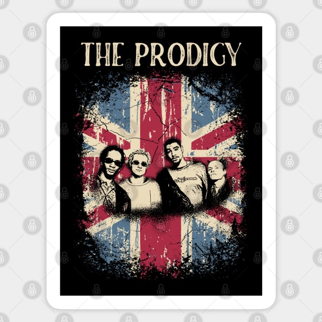 Vintage Distressed The Prodigy Sticker by Yopi